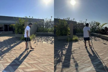 உன்னால் முடியும் தோழா...எழுந்து வா...தன்னம்பிக்கையுடன் நடைபயிற்சி மேற்கொண்ட ரிஷப் பண்ட்