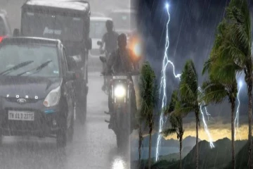 பலத்த காற்று: இடியுடன் கூடிய மழை! பொதுமக்களுக்கு வெளியாகிய எச்சரிக்கை