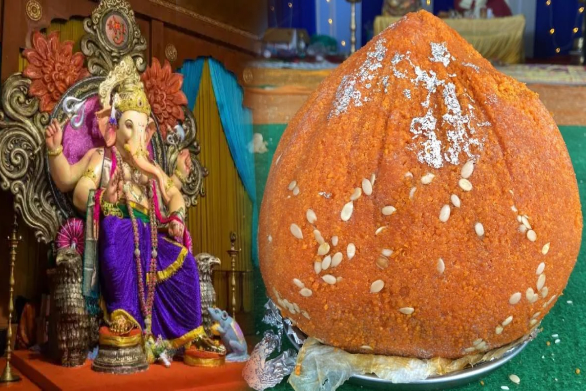 பிள்ளையாருக்கு படைத்த லட்டு ஒன்று ரூ.1.01 கோடிக்கு ஏலம்! | 5Kg Laddu Ganesh Chaturthi Auctioned 1 01 Crore