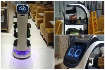 தமிழக உணவகம் ஒன்றில் உணவு பரிமாறும் ரோபோ.., எப்படி செயல்படுகிறது?