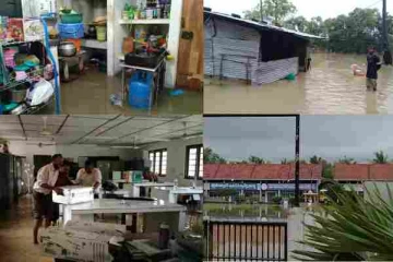 கிளிநொச்சியில் கடும் மழை : மக்களின் இயல்பு வாழ்க்கை முற்றாக பாதிப்பு (காணொளி)