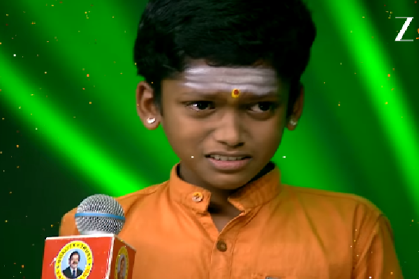 சரிகமப லிட்டில் சாம்ஸ் - சங்கு ஊதி மெய்சிலிர்க்க பாடிய போட்டியாளர்: கண்கலங்கிய தருணம் | Saregamapa Lil Champs Season 5 Dec6 Satu Sun Promo