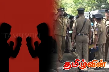 தமிழர் பகுதிகளில் பொலிஸ் அதிகாரிகள் இருவருக்கு கடையில் கடும் மோதல்