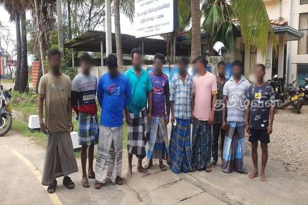 அத்துமீறிய மீன்பிடி : இந்திய கடற்றொழிலாளர்கள் 10 பேருக்கு விளக்கமறியல் | 10 Indian Fishermen Arrested Sri Lankan Waters