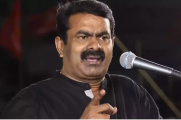 காலை கழுவுவது பாஜக கோட்பாடு; மகா விஷ்ணு பயங்கரவாதியா? - சீமான் ஆவேசம்