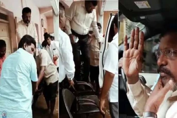 திருமாவளவனுக்கு வந்த சோதனை.. தாங்கி பிடித்து இழுத்துச் சென்ற தொண்டர்கள்