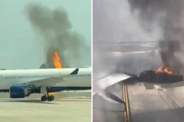 அமெரிக்காவில் 300 பேருடன் பயணித்த விமானத்தில் திடீர் தீ விபத்து