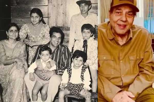 2 மனைவிகள்..6 குழந்தைகள்..13 பேரப்பிள்ளைகள்!! தர்மேந்திராவின் குடும்பம்... | Indian Cinema Superstar Dharmendra Family Details