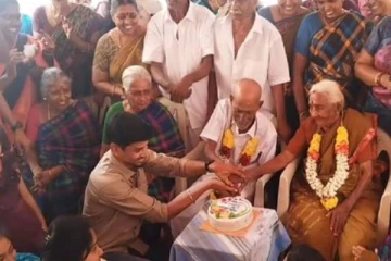 100வது பிறந்தநாளை 5 தலைமுறை வாரிசுகளுடன் வெகு சிறப்பாக கொண்டாடிய முதியவர்!