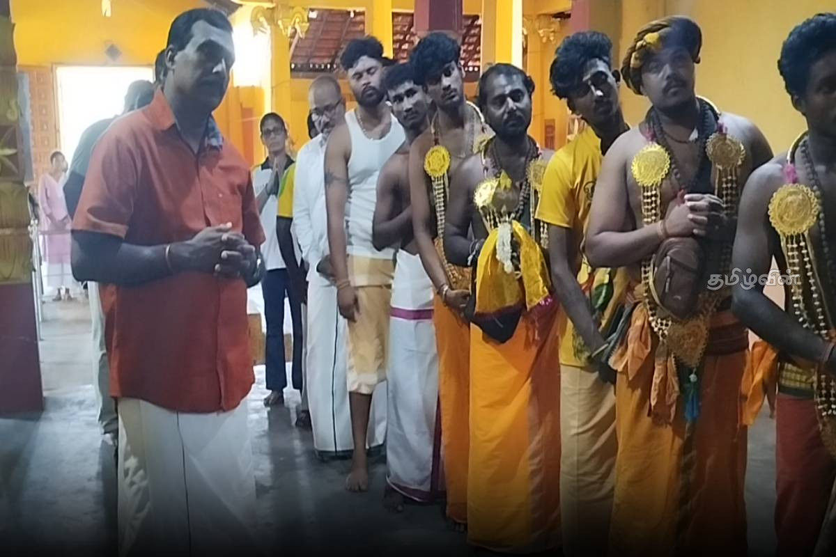 யாழ். இளைஞர்களின் கதிர்காமப் பாதயாத்திரை - கிளிநொச்சியில் மக்கள் உற்சாக வரவேற்பு | Jaffna Youth S Kataragama Padayatra
