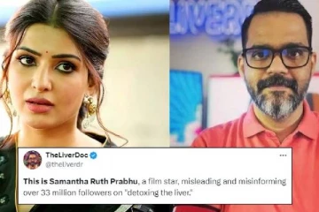 அறிவியல் படிக்காமல் அறியாமையைப் பகிர்ந்து கொள்கிறார் - சமந்தா குறித்து மருத்துவர் குற்றச்சாட்டு!