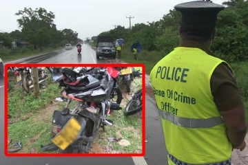 மோட்டார் சைக்கிள் விபத்து: இரு இளைஞர்கள் உயிரிழப்பு(Photos)