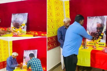 யாழில் மா.க.ஈழவேந்தனுக்கு மலர் அஞ்சலி
