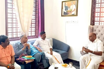 பாஜகவின் தேசிய செயலாளரை சந்தித்த ஸ்ரீநாத் எம்.பி! வழங்கப்பட்டுள்ள உறுதிமொழி