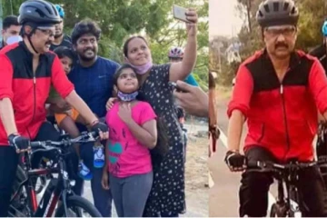 சைக்கிளில் சென்ற தமிழக முதல்வர் செய்த தவறு: சர்ச்சையை ஏற்படுத்திய செயல்