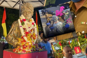 நல்லூரில் வைக்கப்பட்ட திலீபனின் திருவுருவச்சிலை அகற்றம்.... பின்னணியில் சி.வி.கே : எழுந்துள்ள குற்றச்சாட்டு