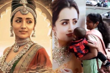 40 வயதில் அழகில் ஜொலிக்கும் திரிஷா! குழந்தையின் கியூட் ரியாக்ஷன்! வைரல் காணொளி இதோ