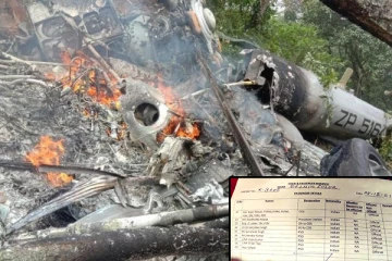 குன்னுார் ஹெலிகாப்டர் விபத்து: வெளியானது விமானத்தில் பயணித்தவர்கள் விபரம்