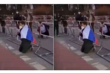 புதின் செய்த தவறுக்கு உக்ரைன் மக்களிடம் மண்டியிட்டு மன்னிப்பு கேட்ட ரஷ்யர் - வைரலாகும் வீடியோ