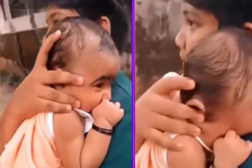 தங்கைக்கு இன்னொரு தந்தையாக மாறிய சிறுவன்.. மெய்சிலிர்க்க வைத்த காட்சி!