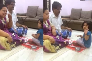 பாட்டு வாத்தியாராக மாறிய குட்டி தேவதை! மிரள வைத்த குரல்...நாமளும் பாட்டு கத்துக்கலாம் போலவே!