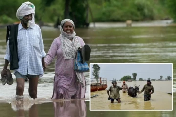 பஞ்சாப் வெள்ளப்பெருக்கு: நீரில் மூழ்கிய 1400 கிராமங்கள், 30 பேர் உயிரிழப்பு!