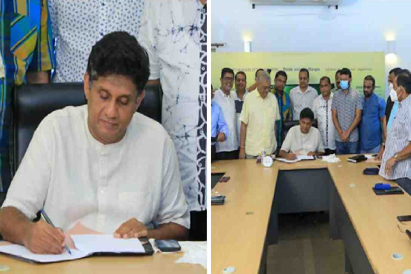 நம்பிக்கையில்லாப் பிரேரணையில் கையொப்பமிட்டார் சஜித்! - ஐபிசி தமிழ்