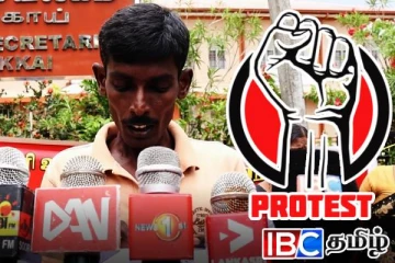 துணுக்காய் பிரதேச செயலகம் முன்பாக ஒருவர் உண்ணாவிரத போராட்டம்