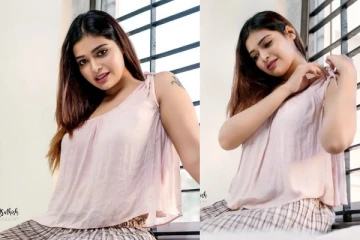 முகம் சுளிக்க வைக்கும் உடையில் கடற்கரையில் படுத்திருக்கும் தர்ஷா குப்தா! (வீடியோ)