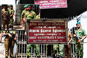 புதுக்கடை நீதிமன்ற வளாகத்தை சுற்றி பலப்படுத்தப்பட்ட பாதுகாப்பு! குவிக்கப்பட்டுள்ள காவல்துறை