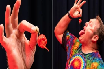 பார்ப்பவர்களை மிரள வைக்கும் கின்னஸ் சாதனை: என்ன செய்தார் தெரியுமா?