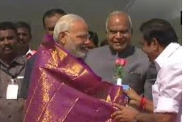 சென்னை வந்தடைந்தார் பிரதமர் மோடி!