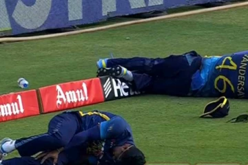 ලාංකීය ක්‍රීඩකයින් දෙදෙනෙකු පිටියෙදි අනතුරට ලක්වෙයි..