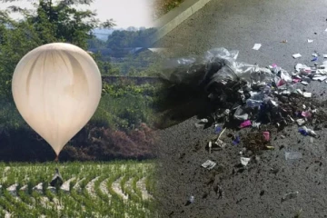 தென்கொரியாவில் 260 ராட்சத பலூன்களுடன் வந்திறங்கிய மனிதக்கழிவு மூட்டைகள்: அனுப்பியது யார் தெரியுமா?