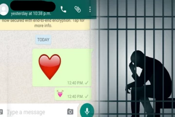 பெண்களுக்கு வாட்ஸ்அப்பில் இதய ஈமோஜியை (Red Heart emoji) அனுப்பினால் சிறை..!