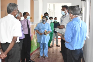 திருகோணமலையில் திறக்கப்பட்ட கோவிட்  இடை நிலை சிகிச்சை நிலையம்