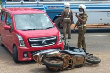 ஏ9 வீதியில் இடம்பெற்ற விபத்தில் பெண் காயம்