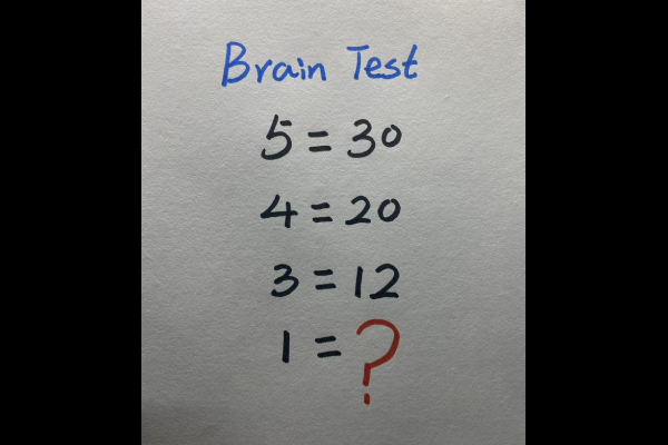 Brain Teaser IQ Test : இந்த எளிய புதிருக்கு ஐந்து நொடிகளில் விடை கூற முடியுமா? | Brain Teaser Can Solve It What Is The Answer