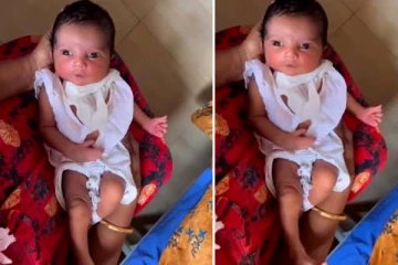 அட இவ்வளவு அழகா? பார்ப்பவர்களின் உள்ளத்தை உருக்கிய குழந்தையின் சிரிப்பு- வைரல் காணொளி