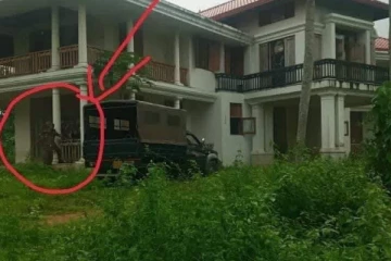 பசில் ராஜபக்சவின் மல்வானை வீட்டுக்கு தீ வைத்தது பொலிஸார் (Photo)