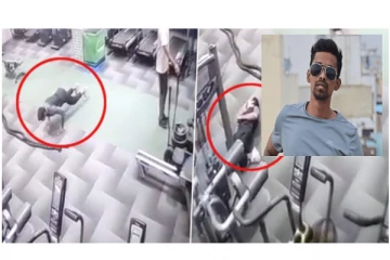 ஜிம்மில் உடற்பயிற்சி செய்தபோது சரிந்து விழுந்து உயிரிழந்த நபர்... - அதிர்ச்சி வீடியோ வைரல்..!