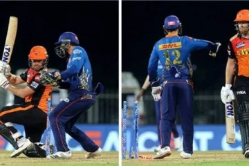 இப்படி தானாவா அவுட் ஆவீங்க! தட்டிக் கொடுத்த குயிண்டன் டிகாக்: பரிதாபமாக வெளியேறிய பேர்ஸ்டோவ்