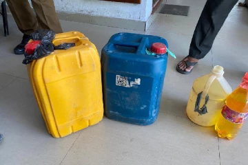 அக்கரைப்பற்றில் பெட்ரோல் பதுக்கல்: ஒருவர் கைது(Photo)