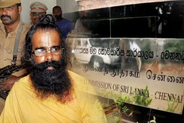 பலத்த பாதுகாப்புக்கு மத்தியில் இலங்கை தூதரகத்தில் ராபர்ட் பயஸ், முருகன் முன்னிலை