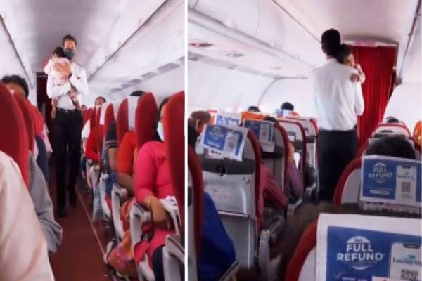 ஆரிரோ ஆராரிரோ…நடுவானில் பறந்த விமானத்தில் விடாமல் அழுத குழந்தை - விமான பணியாளரின் மனித நேயம் | The Crying Baby On The Plane