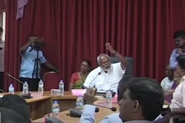 பூநகரி காற்றாலை மின் உற்பத்தி நிலையம் தொடர்பான கலந்துரையாடலில் குழப்பம்