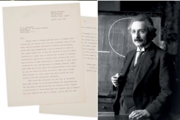 அணு ஆயுதம் குறித்து ஆல்பர்ட் ஐன்ஸ்டீன் எழுதிய கடிதம்: ஏலத்தில் $3.9 மில்லியனுக்கு விற்பனை