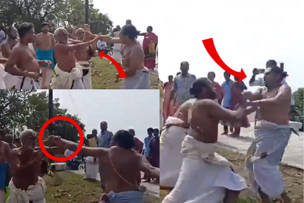 கலவரமான காஞ்சி பார்வேட்டை உற்சவம் - மீண்டும் வடகலை vs தென்கலை சண்டை..! - தமிழ்நாடு