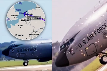 பலத்த சேதத்துடன் பிரித்தானியாவில் தரையிறங்கிய அமெரிக்க இராணுவ விமானம்!