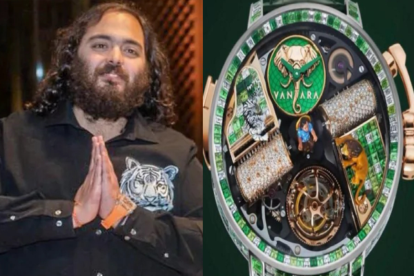 ஆனந்த் அம்பானி உருவத்துடன் உருவாக்கப்பட்ட 13 கோடி ரூபாய் மதிப்புள்ள வாட்ச் | 100 Crore Worth Watch For Anant Ambani